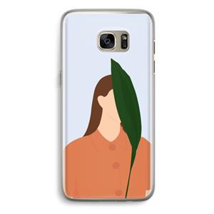 CaseCompany Leaf: Samsung Galaxy S7 Edge Transparant Hoesje