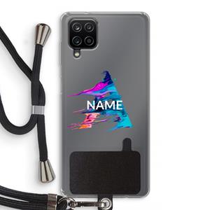 CaseCompany Abstract Spectrum: Samsung Galaxy A12 Transparant Hoesje met koord