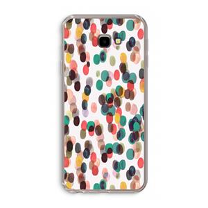 CaseCompany Tropical Dots: Samsung Galaxy J4 Plus Transparant Hoesje