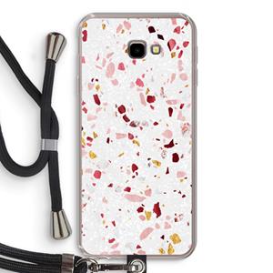 CaseCompany Terrazzo N°9: Samsung Galaxy J4 Plus Transparant Hoesje met koord