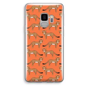 CaseCompany Cheetah: Samsung Galaxy S9 Transparant Hoesje