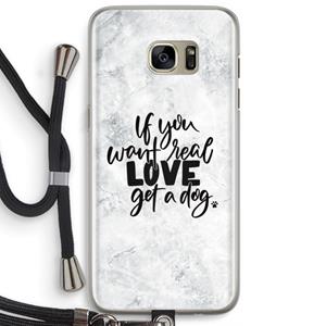 CaseCompany Partner in crime: Samsung Galaxy S7 Edge Transparant Hoesje met koord