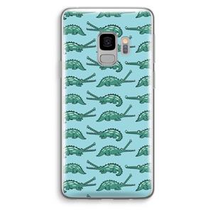 CaseCompany Kroko: Samsung Galaxy S9 Transparant Hoesje