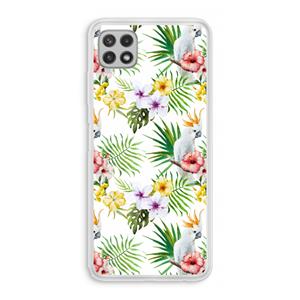CaseCompany Gele kuif: Samsung Galaxy A22 4G Transparant Hoesje