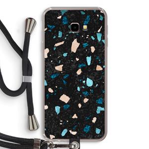 CaseCompany Terrazzo N°11: Samsung Galaxy J4 Plus Transparant Hoesje met koord