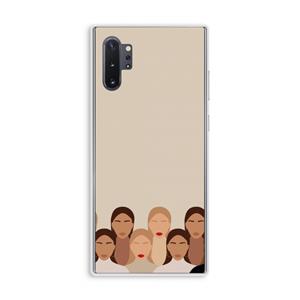 CaseCompany Girls girls girls: Samsung Galaxy Note 10 Plus Transparant Hoesje