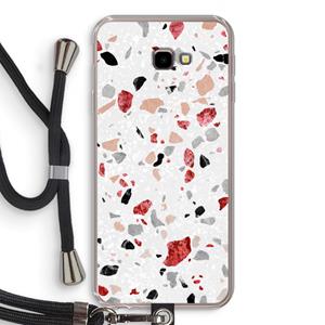 CaseCompany Terrazzo N°12: Samsung Galaxy J4 Plus Transparant Hoesje met koord