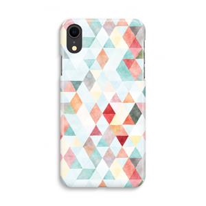 CaseCompany Gekleurde driehoekjes pastel: iPhone XR Volledig Geprint Hoesje