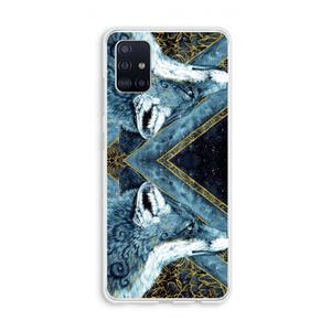 CaseCompany Golden Fox: Galaxy A51 4G Transparant Hoesje