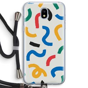 CaseCompany Illustratieve pop 2: Samsung Galaxy J5 (2017) Transparant Hoesje met koord