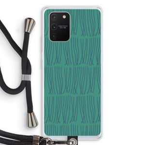 CaseCompany Swirls: Samsung Galaxy S10 Lite Transparant Hoesje met koord