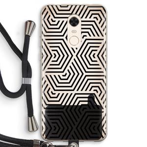 CaseCompany Magic pattern: Xiaomi Redmi 5 Transparant Hoesje met koord
