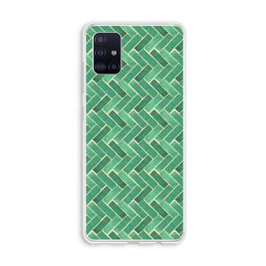 CaseCompany Moroccan tiles 2: Galaxy A51 4G Transparant Hoesje