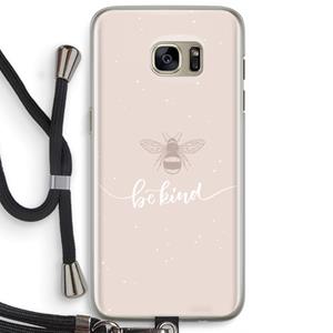 CaseCompany Be(e) kind: Samsung Galaxy S7 Edge Transparant Hoesje met koord