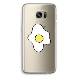 CaseCompany Spiegelei: Samsung Galaxy S7 Edge Transparant Hoesje