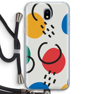 CaseCompany Illustratieve pop 3: Samsung Galaxy J5 (2017) Transparant Hoesje met koord