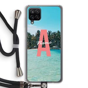 CaseCompany Pacific Dream: Samsung Galaxy A12 Transparant Hoesje met koord