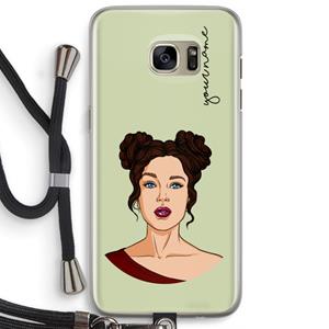 CaseCompany Pop-Art Creator: Samsung Galaxy S7 Edge Transparant Hoesje met koord
