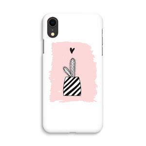 CaseCompany Zwart-wit cactus: iPhone XR Volledig Geprint Hoesje
