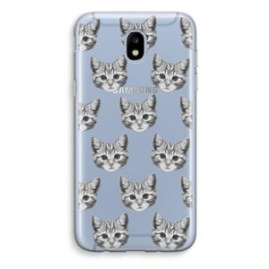 CaseCompany Kitten: Samsung Galaxy J5 (2017) Transparant Hoesje