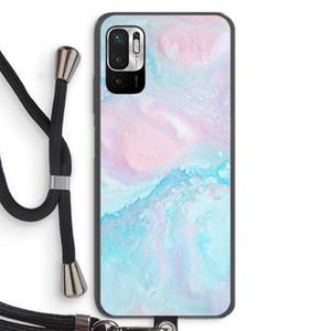 CaseCompany Fantasie pastel: Xiaomi Redmi Note 10 5G Transparant Hoesje met koord
