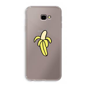 CaseCompany Banana: Samsung Galaxy J4 Plus Transparant Hoesje