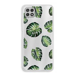 CaseCompany Tropische bladeren: Samsung Galaxy A22 4G Transparant Hoesje