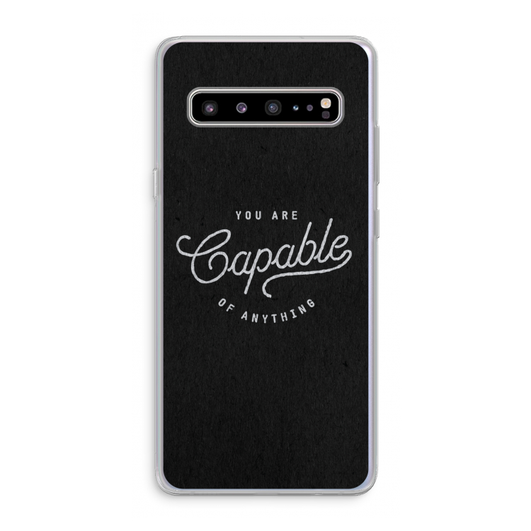 CaseCompany Capable: Samsung Galaxy S10 5G Transparant Hoesje