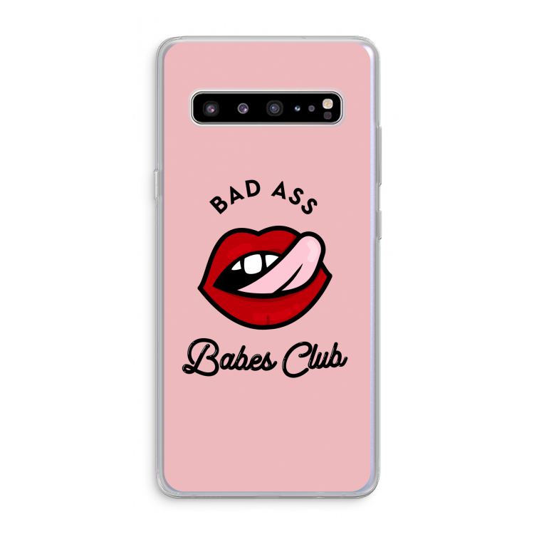 CaseCompany Badass Babes Club: Samsung Galaxy S10 5G Transparant Hoesje