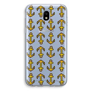 CaseCompany Musketon Anchor: Samsung Galaxy J5 (2017) Transparant Hoesje