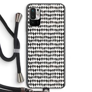 CaseCompany Crazy shapes: Xiaomi Redmi Note 10 5G Transparant Hoesje met koord