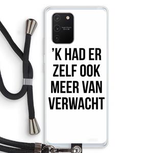 CaseCompany Meer verwacht: Samsung Galaxy S10 Lite Transparant Hoesje met koord