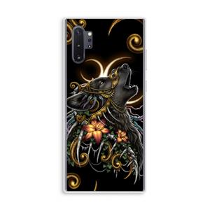 CaseCompany Huilende Wolf: Samsung Galaxy Note 10 Plus Transparant Hoesje