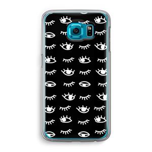 CaseCompany Eye pattern #3: Samsung Galaxy S6 Transparant Hoesje