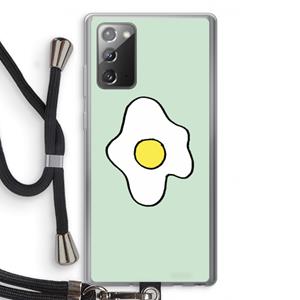 CaseCompany Spiegelei: Samsung Galaxy Note 20 / Note 20 5G Transparant Hoesje met koord