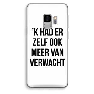 CaseCompany Meer verwacht: Samsung Galaxy S9 Transparant Hoesje