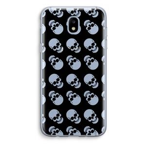CaseCompany Musketon Skulls: Samsung Galaxy J5 (2017) Transparant Hoesje