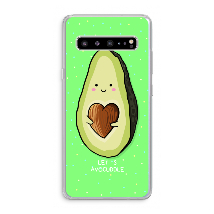 CaseCompany Avocuddle: Samsung Galaxy S10 5G Transparant Hoesje