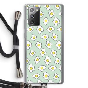 CaseCompany Spiegeleitjes: Samsung Galaxy Note 20 / Note 20 5G Transparant Hoesje met koord