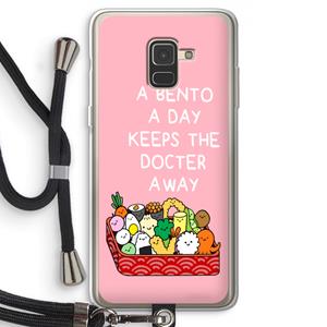 CaseCompany Bento a day: Samsung Galaxy A8 (2018) Transparant Hoesje met koord