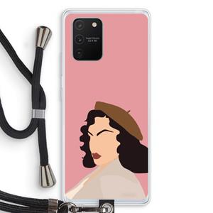 CaseCompany Confidence: Samsung Galaxy S10 Lite Transparant Hoesje met koord
