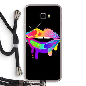 CaseCompany Lip Palette: Samsung Galaxy J4 Plus Transparant Hoesje met koord