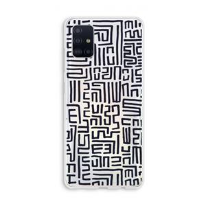CaseCompany Moroccan Print: Galaxy A51 4G Transparant Hoesje