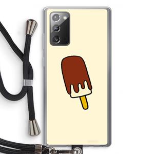 CaseCompany Frisco: Samsung Galaxy Note 20 / Note 20 5G Transparant Hoesje met koord