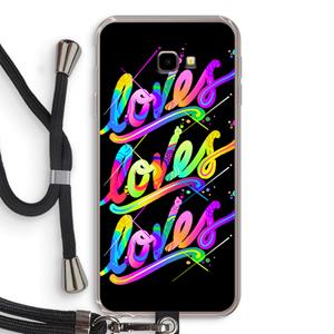 CaseCompany Loves: Samsung Galaxy J4 Plus Transparant Hoesje met koord