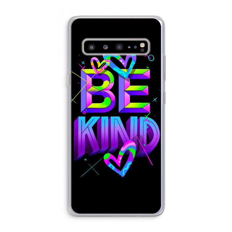 CaseCompany Be Kind: Samsung Galaxy S10 5G Transparant Hoesje
