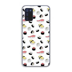 CaseCompany Sushi time: Samsung Galaxy A03s Transparant Hoesje
