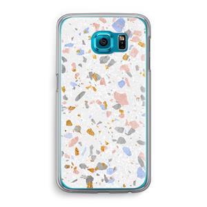 CaseCompany Terrazzo N°8: Samsung Galaxy S6 Transparant Hoesje
