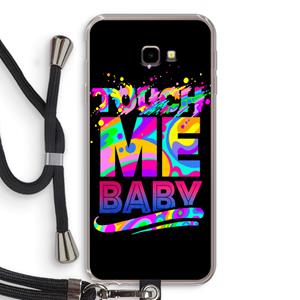CaseCompany Touch Me: Samsung Galaxy J4 Plus Transparant Hoesje met koord
