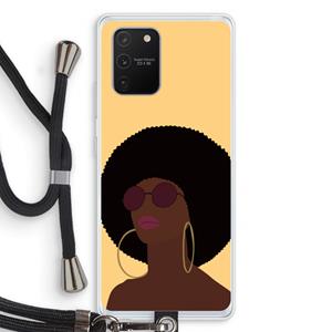CaseCompany Golden hour: Samsung Galaxy S10 Lite Transparant Hoesje met koord